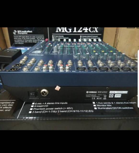 MIXER AUDIO YAMAHA MG124CX/MG 124 CX/MG 124CX 12 CHANNEL