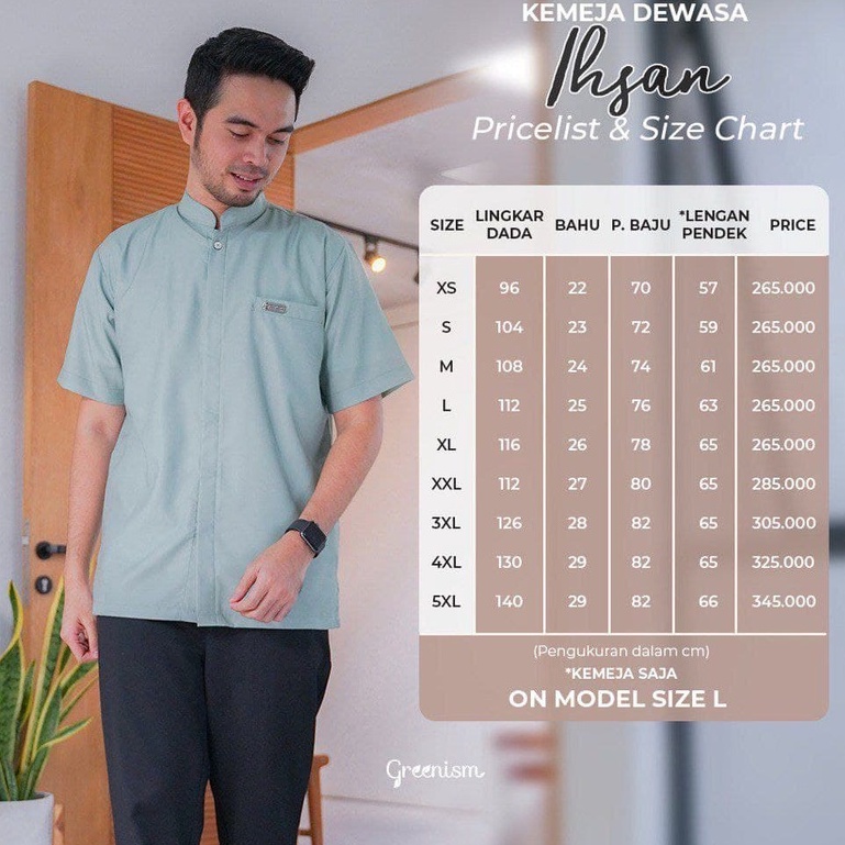 Greenism Sarimbit Raya INESA &amp; IHSAN (Navy) Quality Premium Syari'i - Set Family