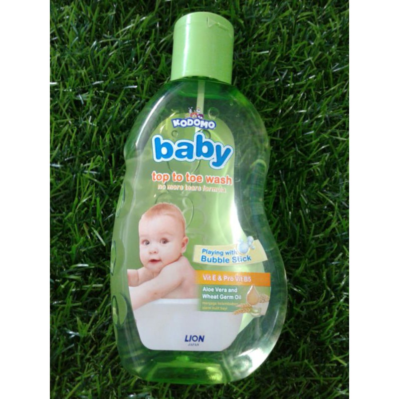 KODOMO BABY TOP TO TOE hair &amp; body bath 200 ml/Samphoo dan Sabun Bayi/KODOMO