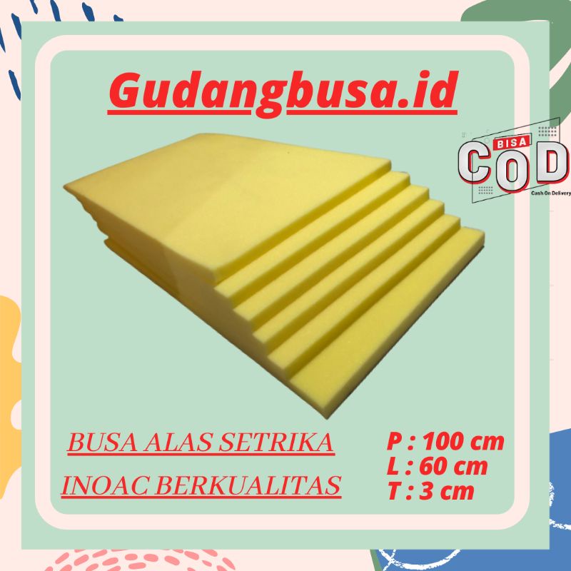 busa alas setrika.alas setrika inoac 3cm.busa inoac.alas gosok inoac