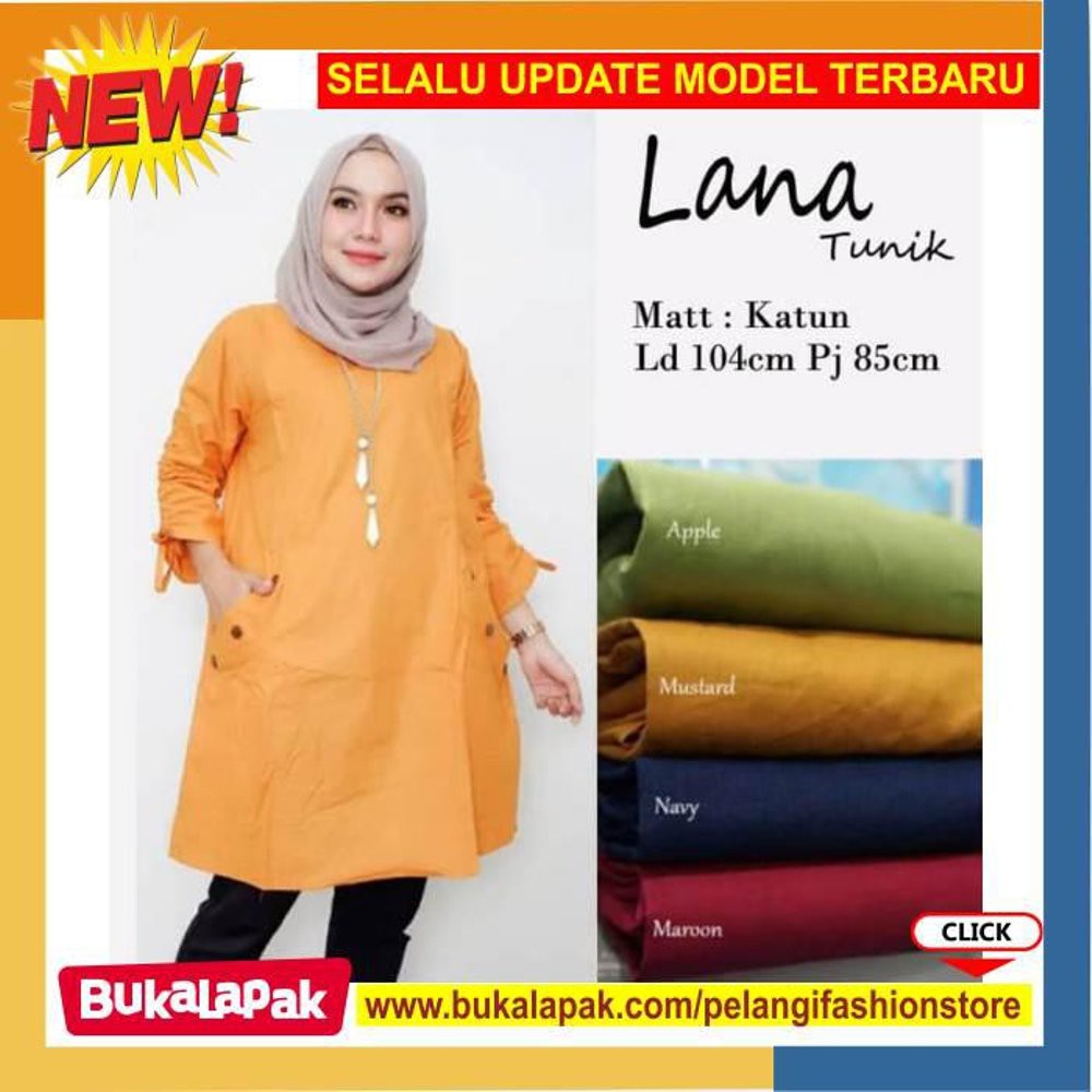 Tunik Polos Tunik Katun Tunik Jumbo Tunik Muslim Atasan Wanita Tunik Wanita Fashion Muslim