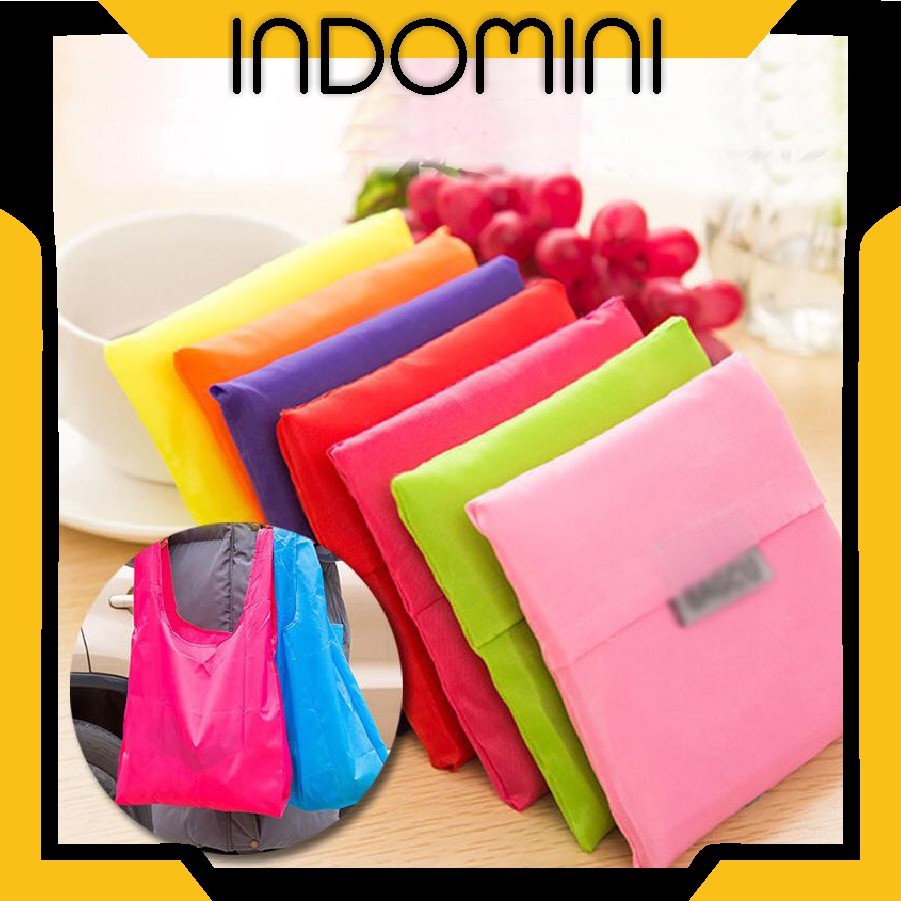 INDOMINI R133 SHOPPING BAG SERBAGUNA TAS BELANJA MODEL LIPAT JINJING KANTONG BAG IMPORT MURAH COD