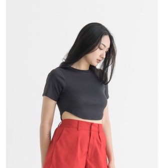 [TAVIA] RHEA RIBBED KNIT TOP