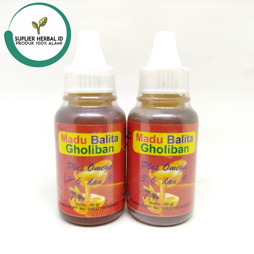 Madu Balita Gholiban Plus Omega 3, 6 dan 9 - Herbal - Halal