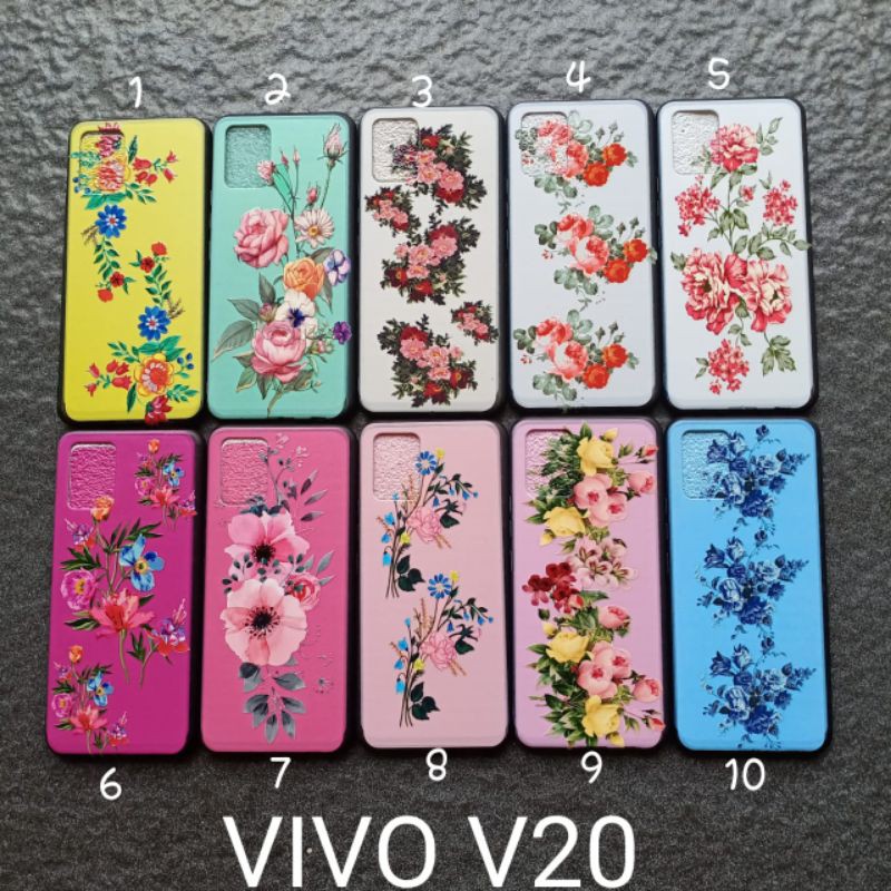 Case gambar Vivo V20 motif cewek ( 4 motif ) soft softcase softshell silikon cover casing kesing housing