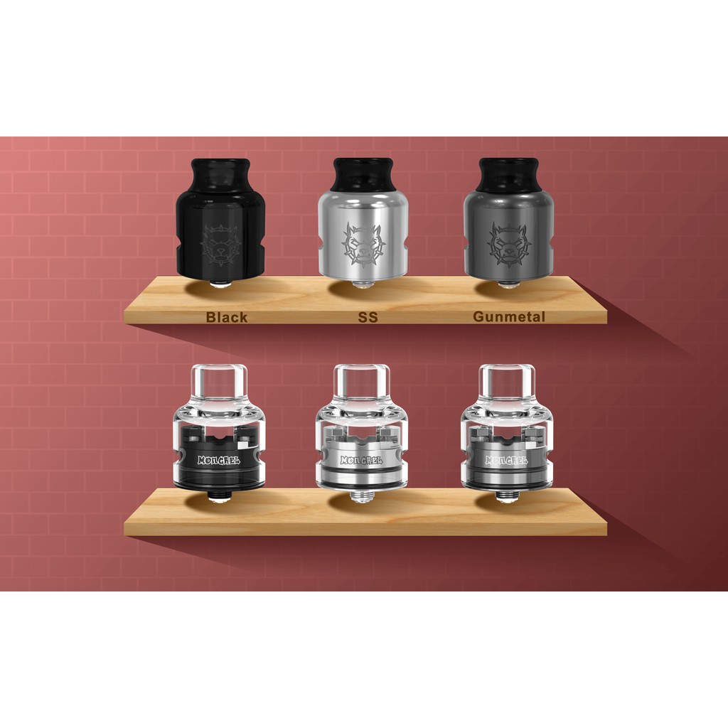 Mongrel RDA Single Coil by Damn Vape 100% Authentic