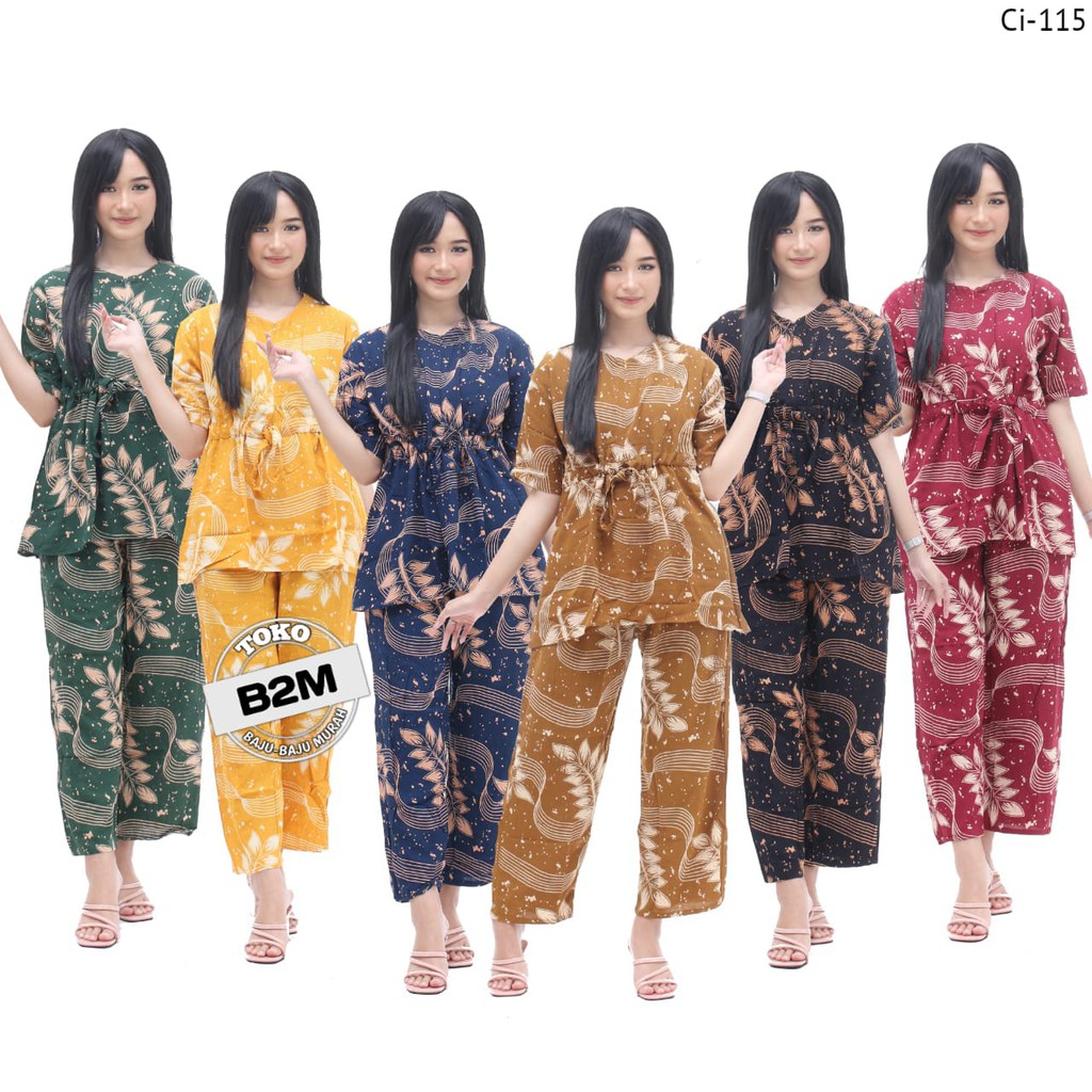 Setelan Wanita Terbaru Setelan Baju dan Celana Panjang Cp Kode Ci-115