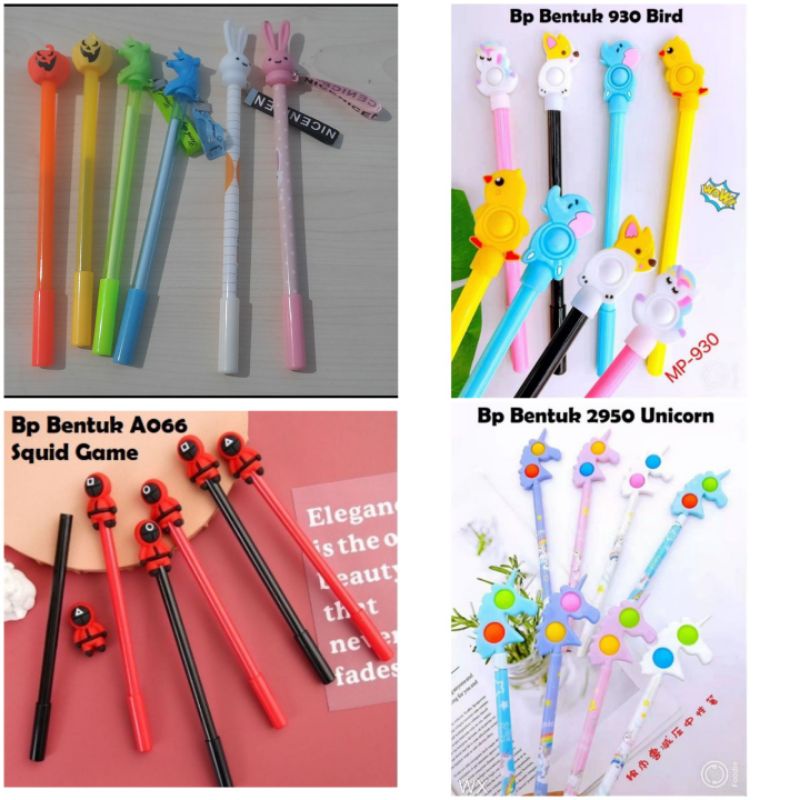 

[1 PCS] Bolpen/ Pulpen/ Pena Bentuk Labu Halloween8069, Kelinci Rabbit Gantungan 712, Unicorn Gantungan , ANIMAL HEWAN POP IT 930 2950 SUQID GAME A066 056