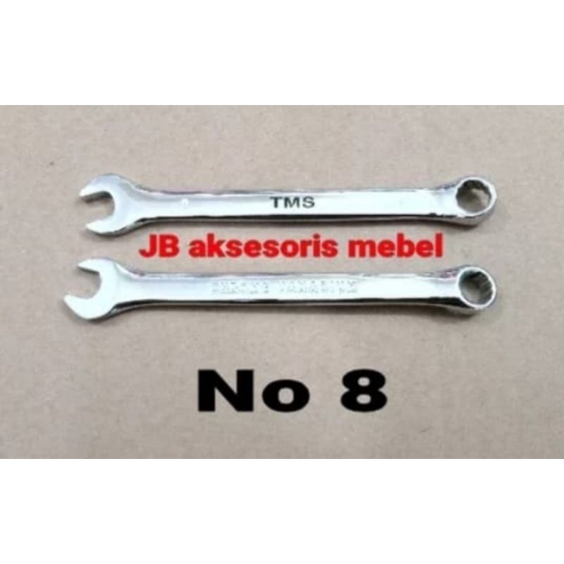 KUNCI RING PAS 8 mm CHROME VANADIUM Merk TMS