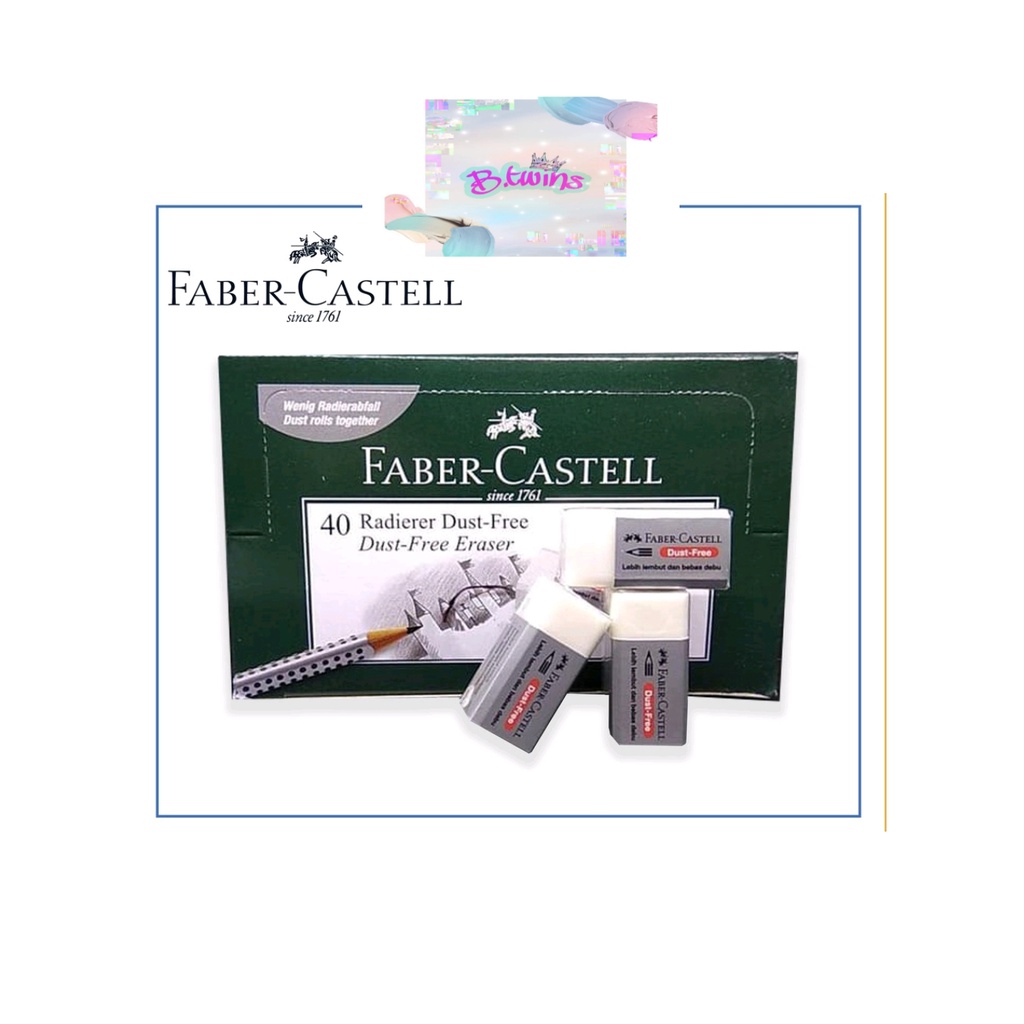 

PENGHAPUS / ERASER FABER CASTELL PUTIH DUST FREE KECIL