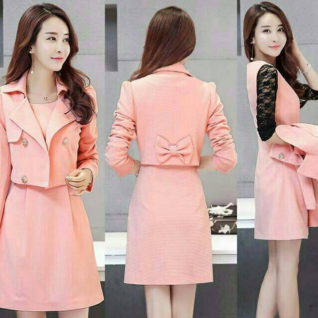 LEX SET MIDI DRESS ROMPI LACE