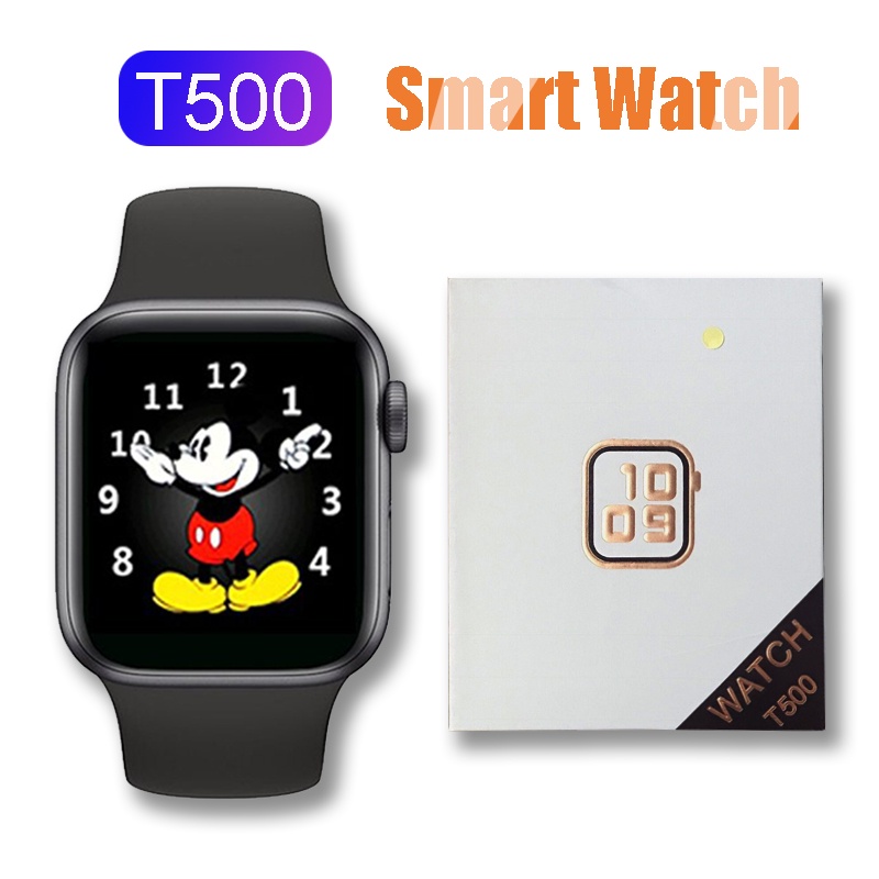 Jam Tangan T500/T55 Smart Watch Layar sentuh Panggilan Bluetooth Pria Wanita Kebugaran Tracker Detak Jantung Tekanan