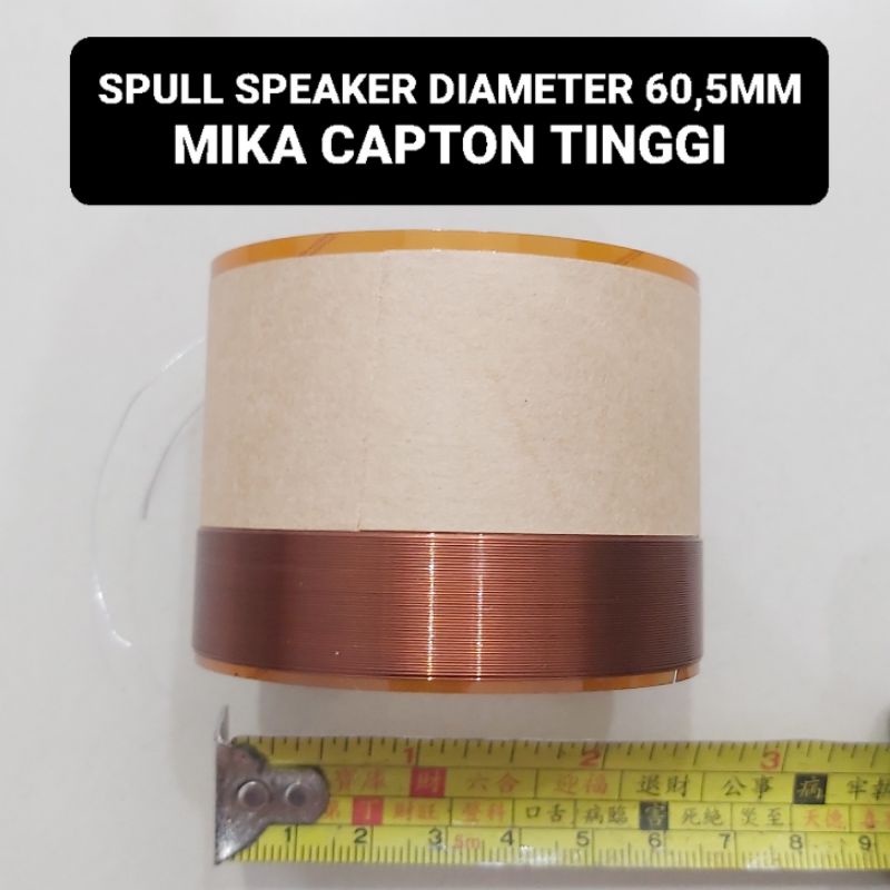 Spull Speaker Diameter 60,5 MM Mika Capton Tinggi Voice Coil ACR Fabulous 3060 BLACK 15600