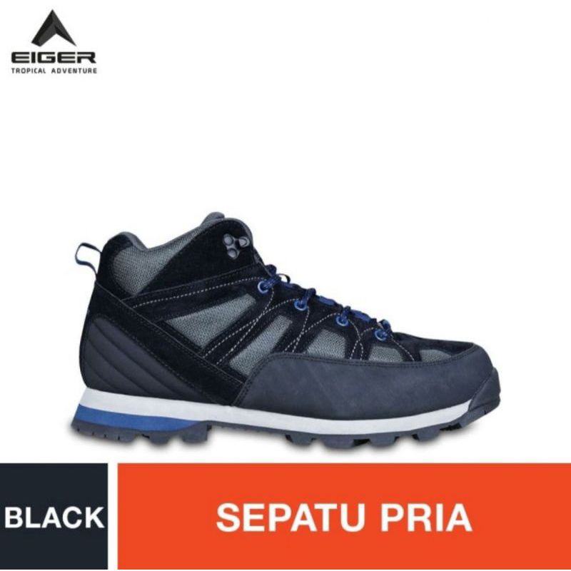 Sepatu Eiger1989 Natoas Mid 2.5 Shoes Black Olahraga Gunung Outdoorsporty