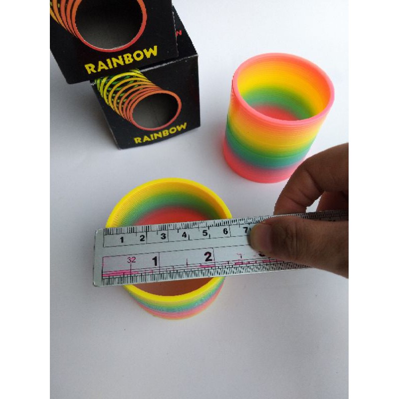 Per Rainbow Magic Spring Besar 6.5cm / Per Slinky / Per Pegas Anti Stress Bagus Murah