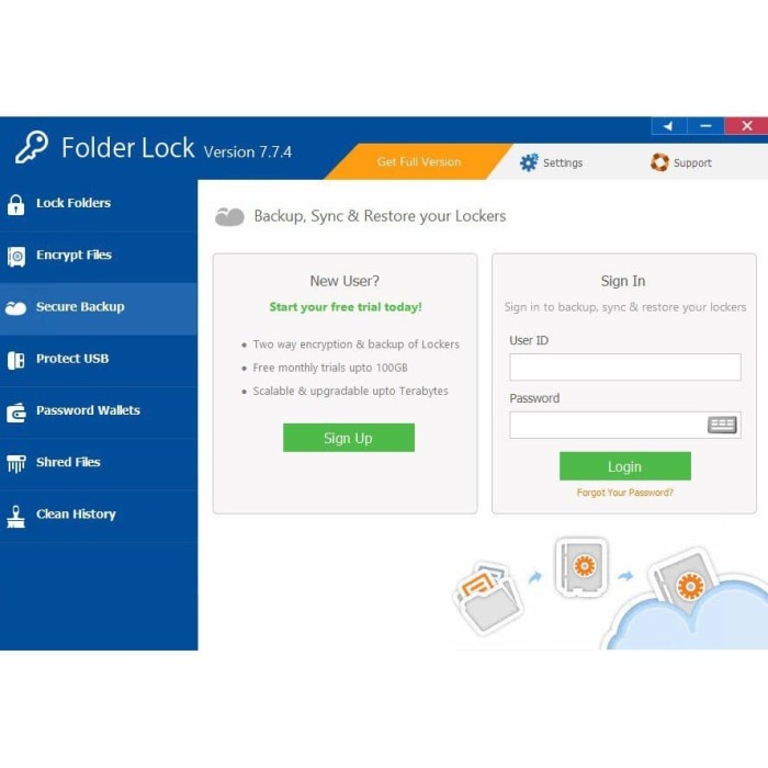 APLIKASI  Folder Lock PROMO Full Version  TERBARU