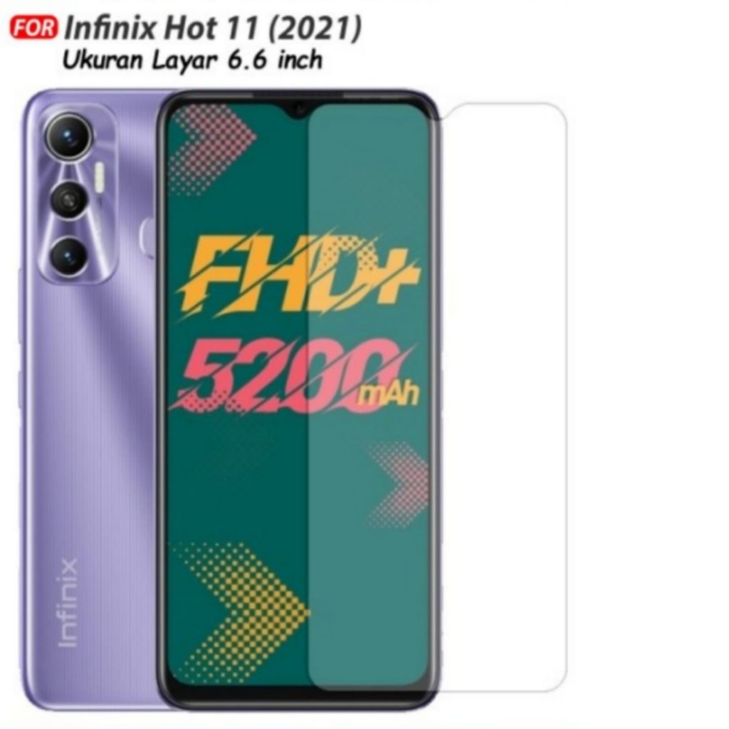 Tempered Glass Infininx Hot 11 2021 Screen Guard Anti Gores Layar Full Screen Handphone