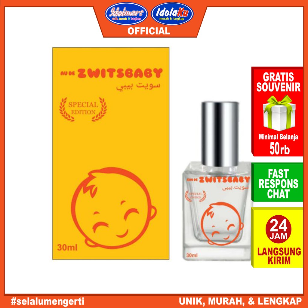 IDOLMART Parfum Thailand Zwitsal Baby Botol Kotak isi 30ml Parfum Tahan lama