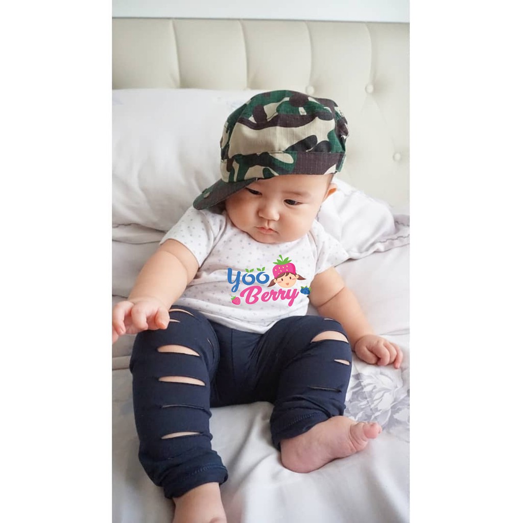 YooBerry Topi Komando Army Lucu Aksesoris Rambut Bayi Anak Berry Mart