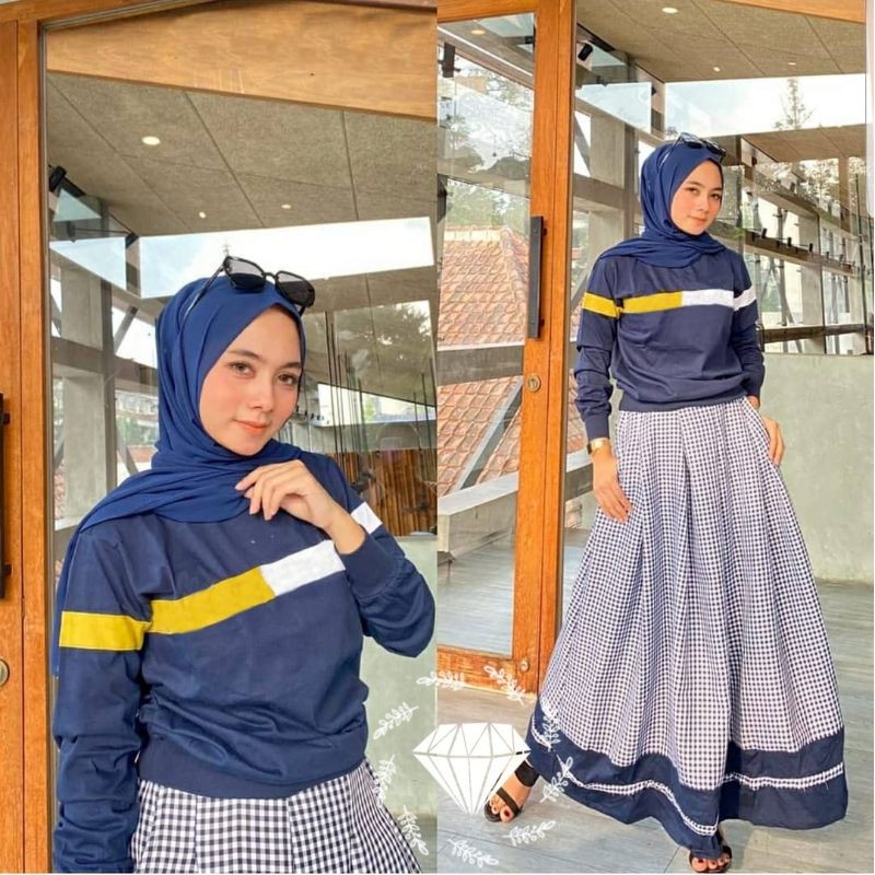 SET ROK KELSI KOTAK, BABYTERRY, KATUN, STELAN, GAMIS, MUSLIM