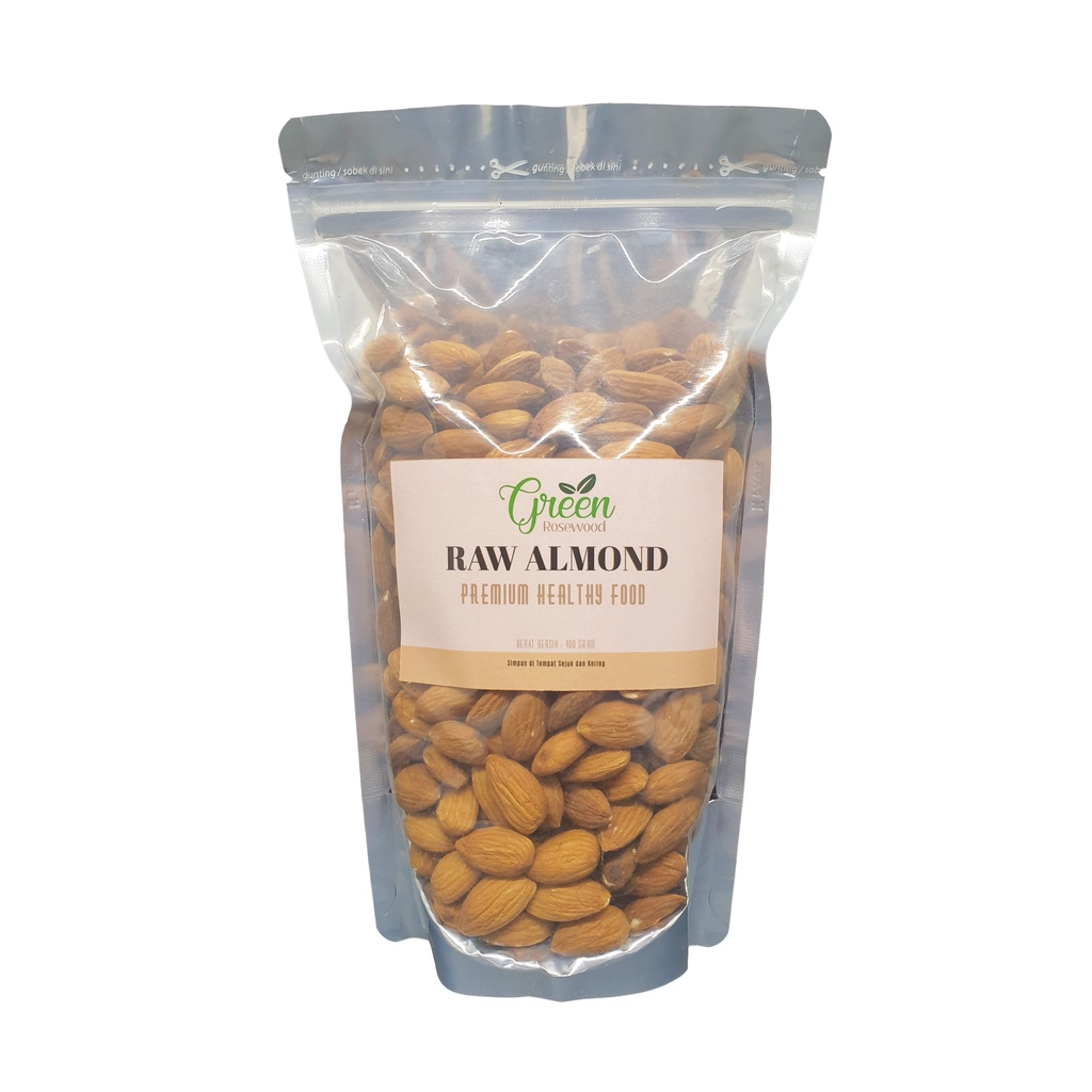 

KACANG ALMOND MENTAH 400 GRAM / RAW ALMOND 400 GR / RAW ALMOND BLUE DIAMOND / KACANG ALMOND MENTAH PREMIUM