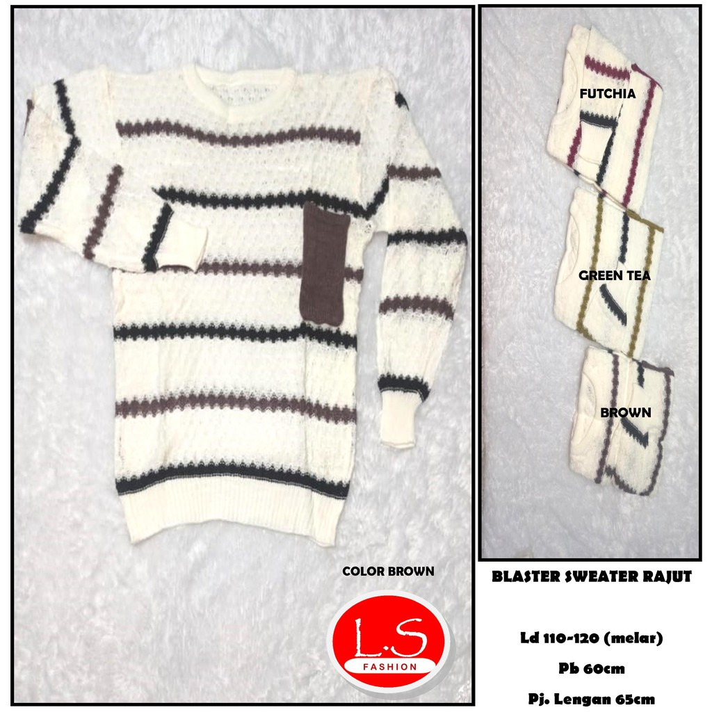 BLASTER RAJUT // SWEATER PANJANG WANITA // SWEATER RAJUT IMPORT