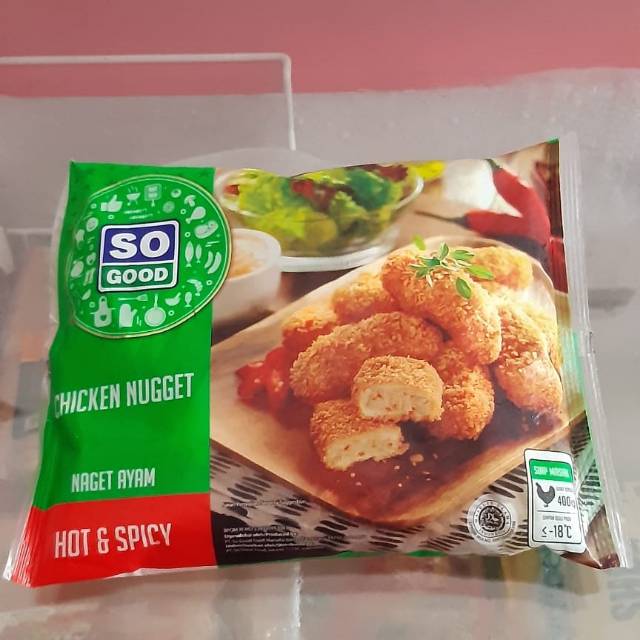 

So Good Chicken Nugget Hot n Spicy 400gr / Naget Ayam Rasa Pedas 400gr