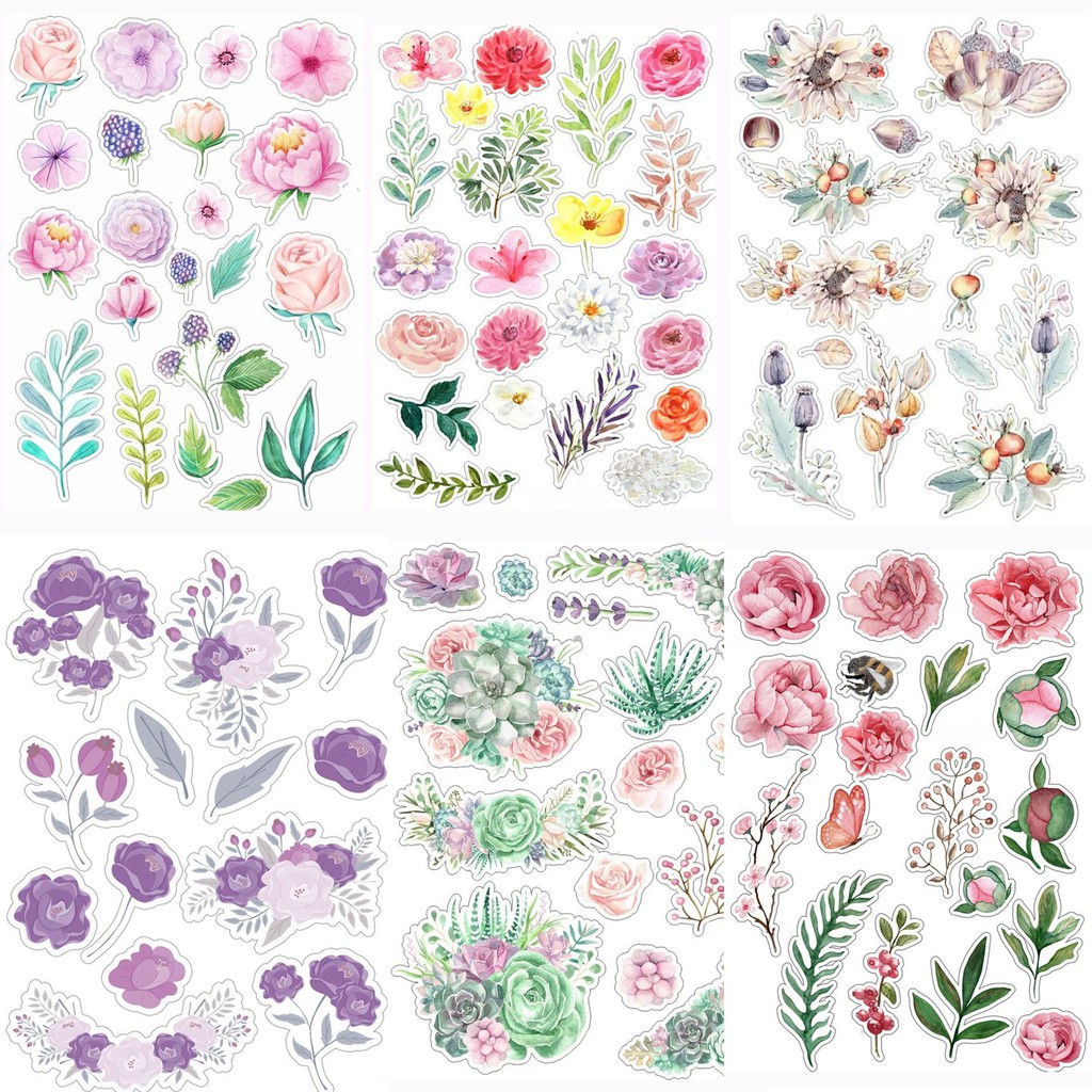 

1 Set Sticker Rose Skrap untuk Journaling/Studynotes/Hiasan
