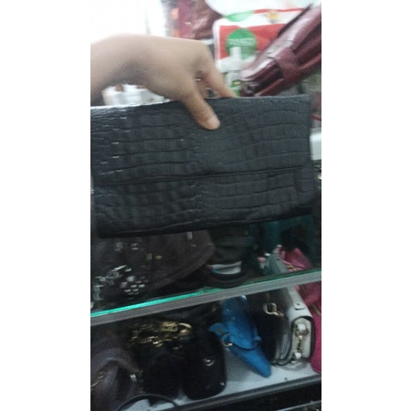 Preloved Clutch croco Kulit asli Brand Harry Mason.❌SOLD❌