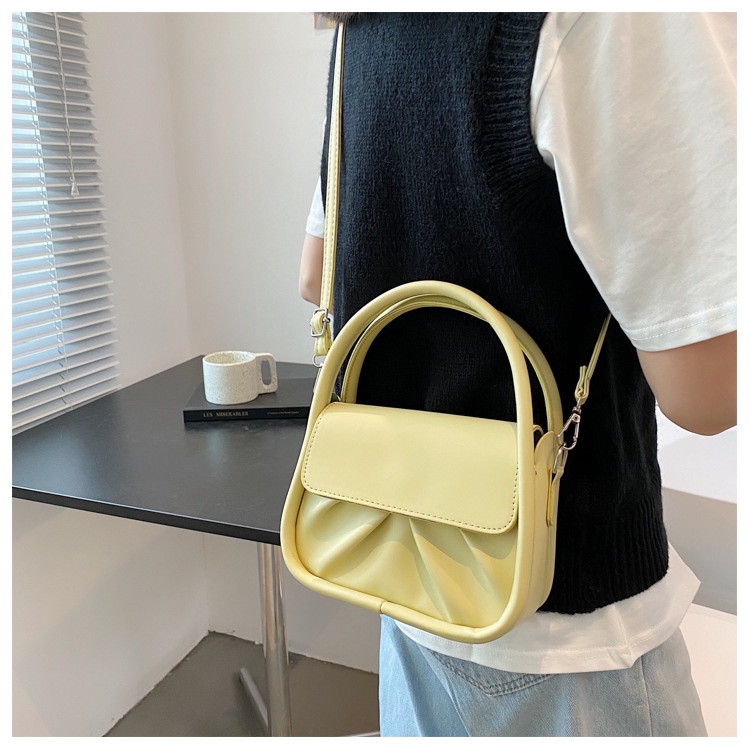 KOREAN CUTE MESSENGER BAG PASTEL COLOR / TAS SLING BAG FASHION LUCU / TAS SELEMPANG KOREA KULIT LEATHER / Hammock bag simple mini import