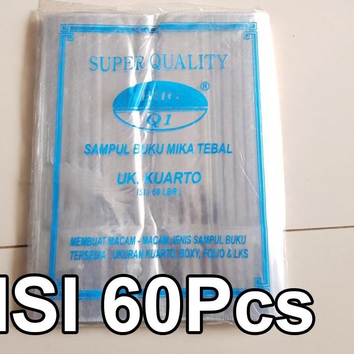 

Terlaris Sampul Buku Kuarto Mika Tebal isi 60 lembar / Sampul Kwarto