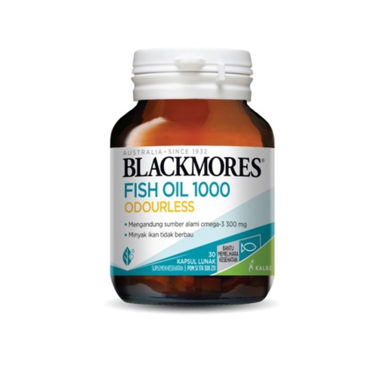 BLACKMORES ODOURLESS FISH OIL 1000 - 30 KAPSUL 90 KAPLUS