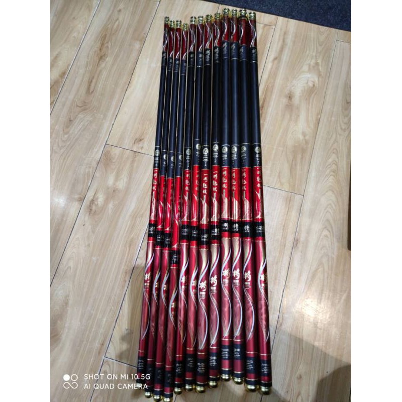 Tegek import Yijiang 6h 19t kaku ringan +pipa pvc +pucuk an solid