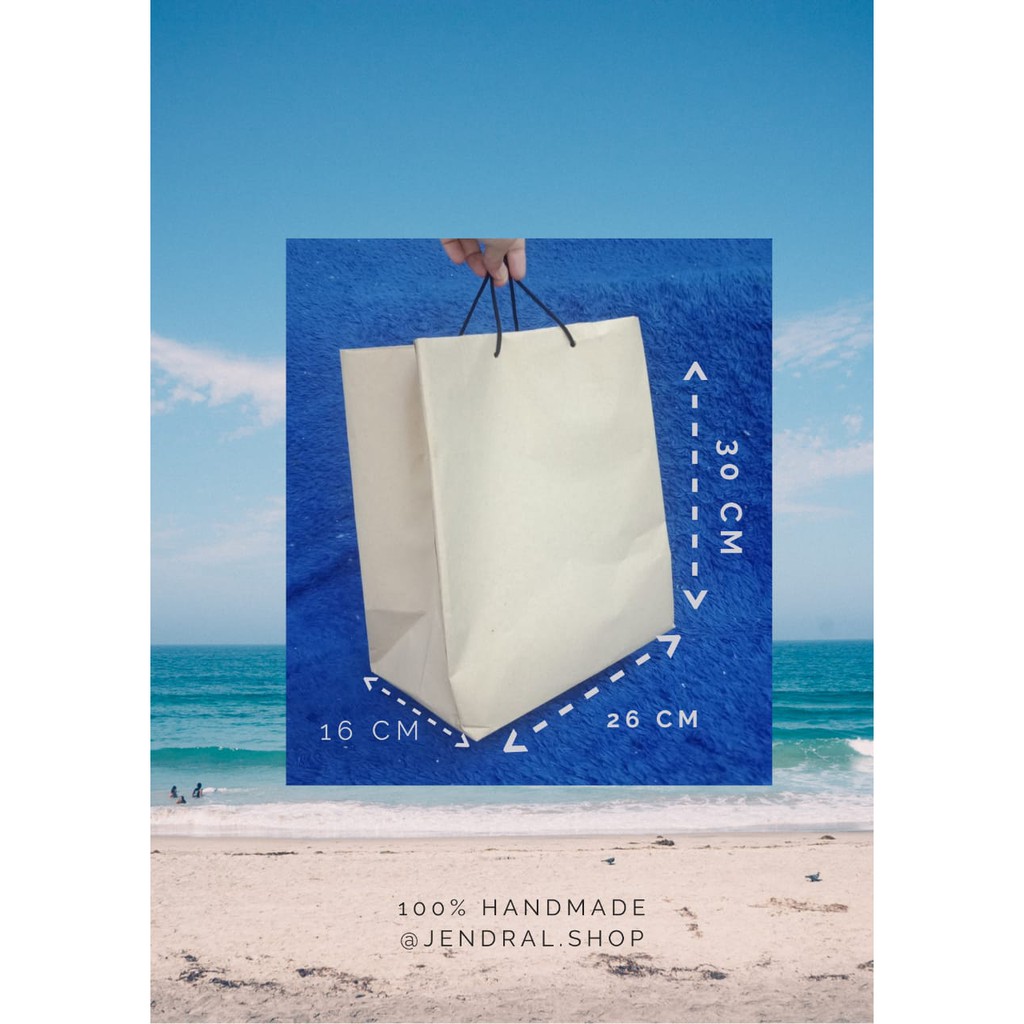 

Paper Bag Tas Kertas Polos Ukuran 26 x 16 x 30
