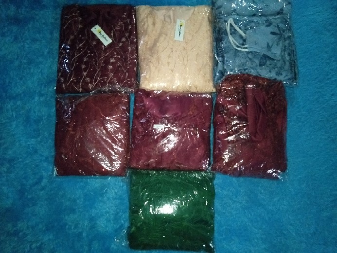 Maudy Dara Dress Broklat Tile Mutiara Mix Maxmara