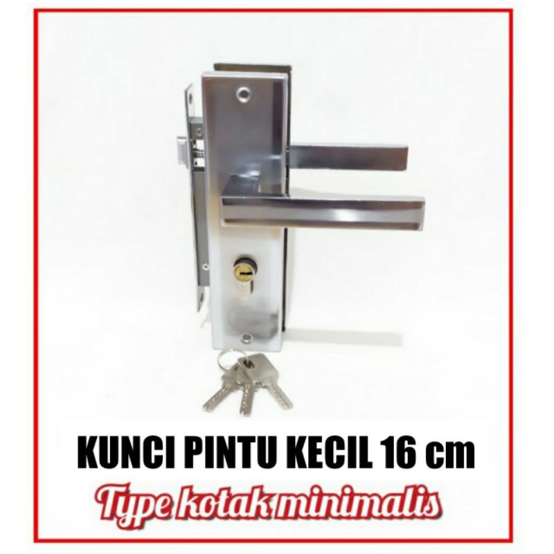 KUNCI PINTU SET KECIL 16 CM / HANDLE PINTU KECIL MURAH / KUNCI PINTU KECIL BAGUS