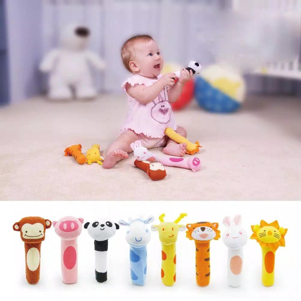 Rattle Stick Baby (rattle bayi) Animal Mainan Anak Bayi Mainan Stick Toet Toet