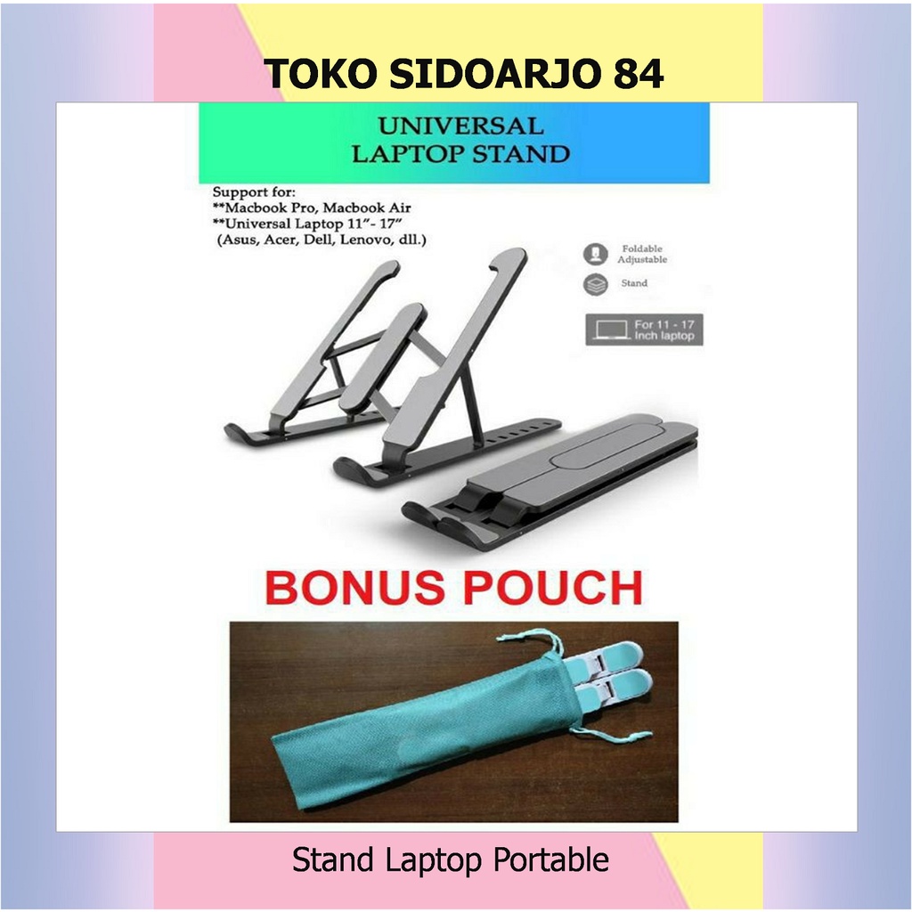 Laptop Stand Tablet Stand Holder Dudukan Laptop Meja Laptop