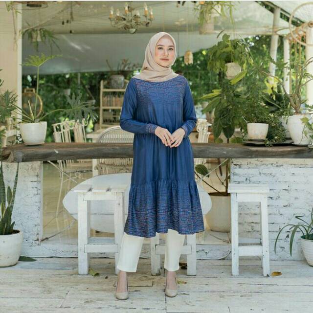 Kamia Tunik Heaven Lights Navy XXL