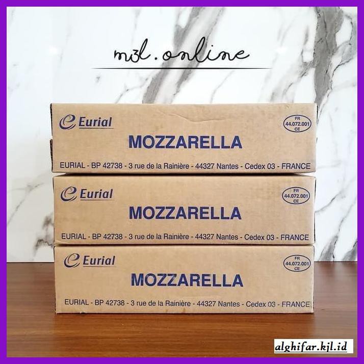 

Ujekujek- Keju Mozzarella Eurial 10Kg / Moza Cheese Prancis / France -Original.