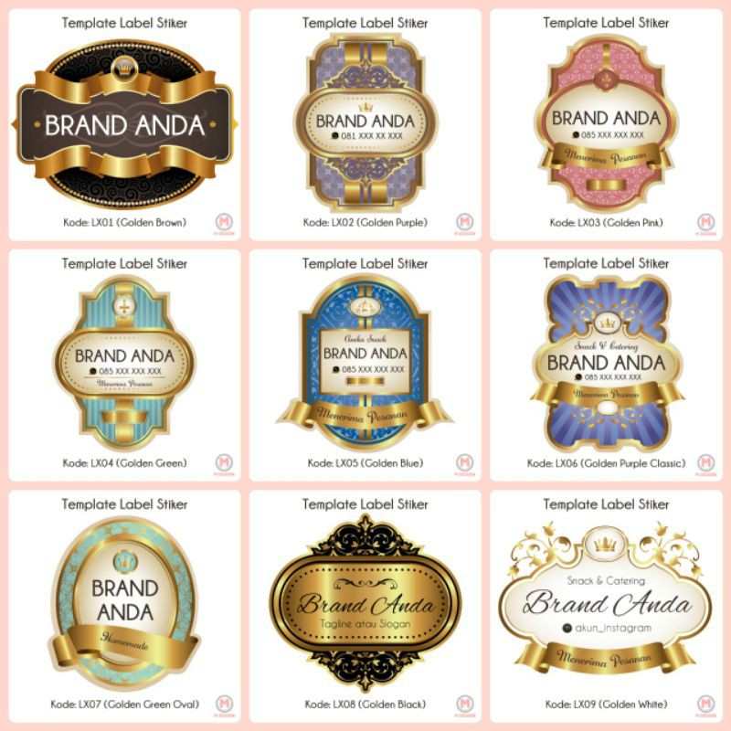 

Stiker Label Kemasan Makanan Minuman Vinyl