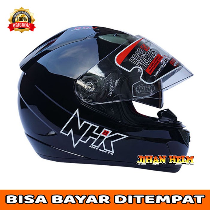 HELM / NHK / HELM NHK / HELM FULL FACE NHK GP 1000 BLACK TERMURAH