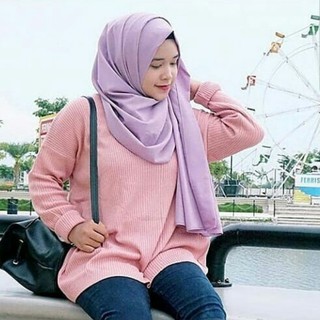 boxi sweater atasan rajut  wanita atasan oversize 