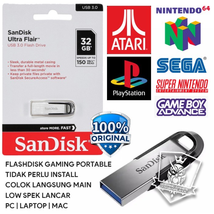 Flashdisk Gaming Portable Batocera Full Games
