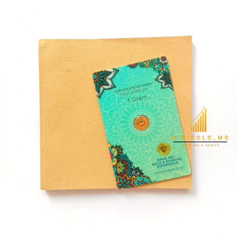 Emas MiniGold 1 Gram 24k 99,99% Logam Mulia MiniGold 1 Gram 24k 99,99%