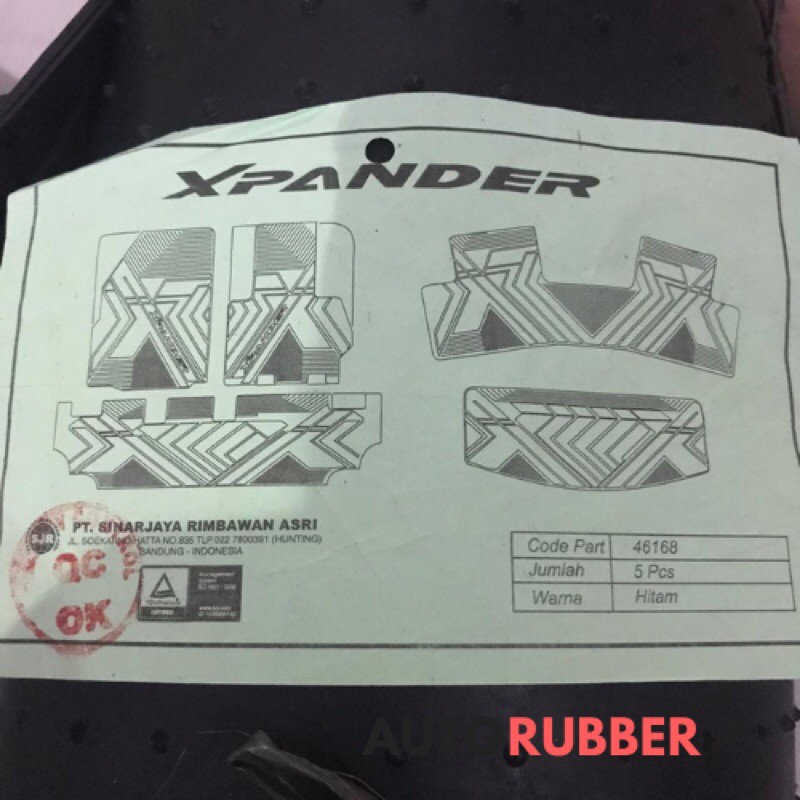 Karpet Lantai Karet Full Set Mitsubishi Xpander