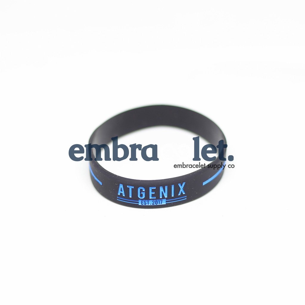 GELANG SILICONE CUSTOM IMPORT (100PCS) (TULISAN MASUK, BERWARNA)