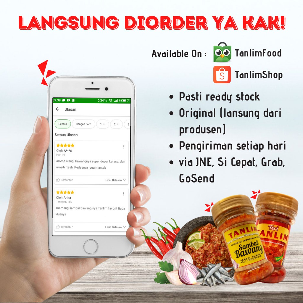 Sambal Bawang Teri / Sambal Bawang Udang Tanlim Istimewa Surabaya