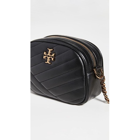 Tory Burch Kira Chevron Small Camera Bag Black