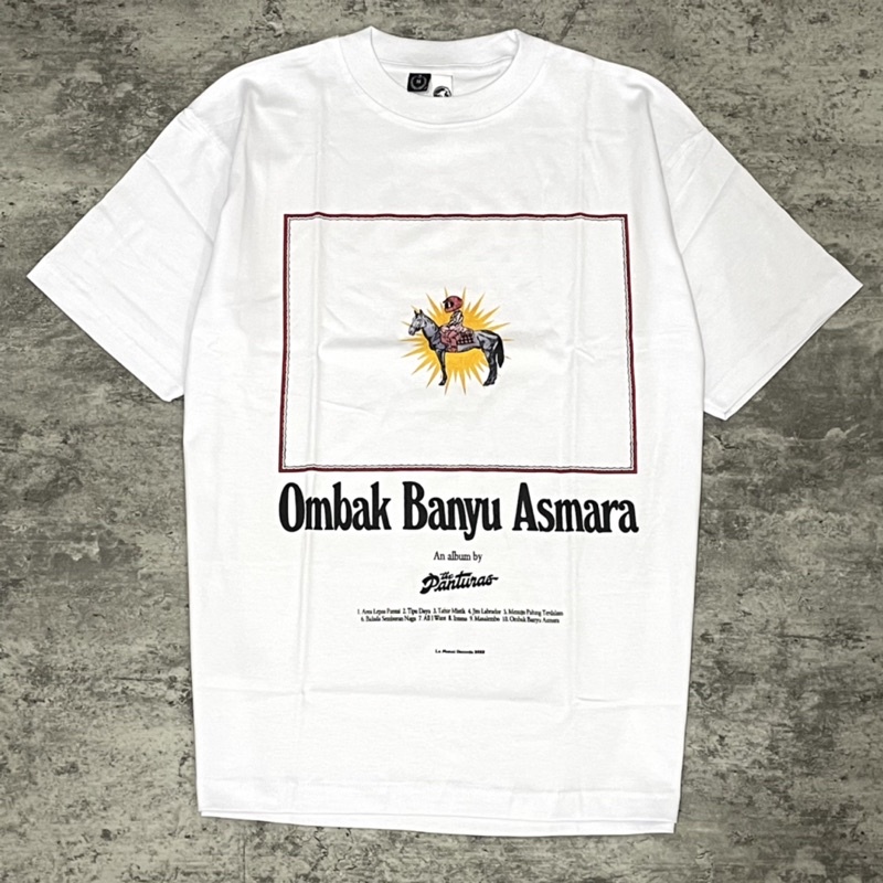 noov music merch The Panturas - Ombak Banyu Asmara Tshirt - White Kaos Pria